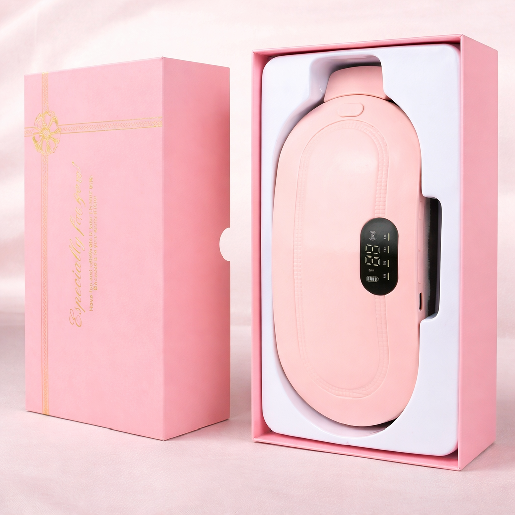 LUNARA™ – Cinturón de Calor y Masaje para Cólicos Menstruales