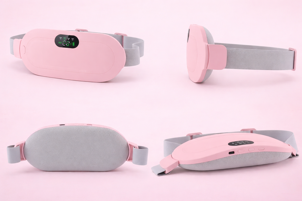 LUNARA™ – Cinturón de Calor y Masaje para Cólicos Menstruales