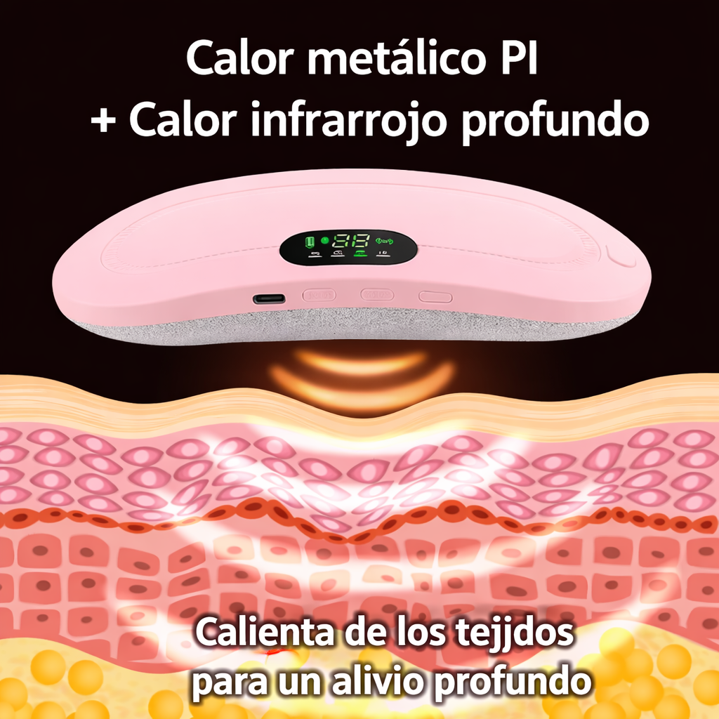 LUNARA™ – Cinturón de Calor y Masaje para Cólicos Menstruales